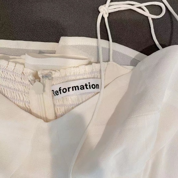 Reformation Juliette Dress in Ivory *NEW* - Picture 4 of 4